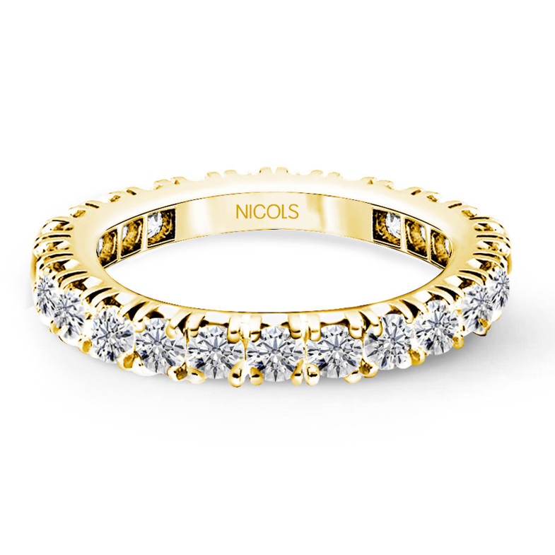 Alianza Completa Eternity Diamantes 1,15 a 1,3 Quilates 0.05 Oro amarillo 99930230015