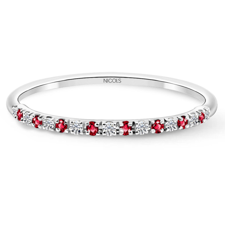 Anel de diamante Ruby Azalea 0.06 ouro branco 99930200213