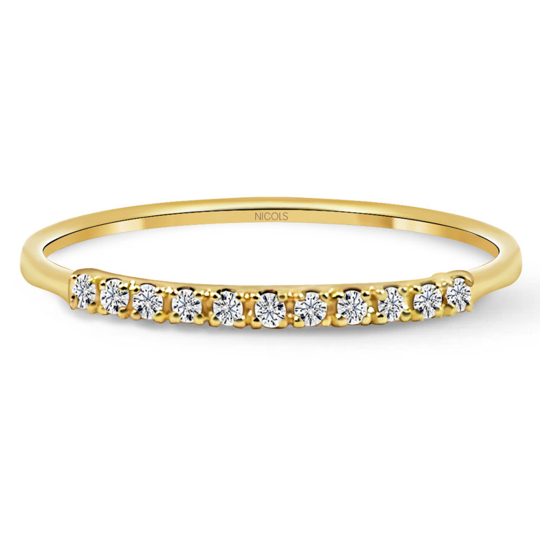 Azalea Diamond Ring 0.07 Yellow Gold 99930203015